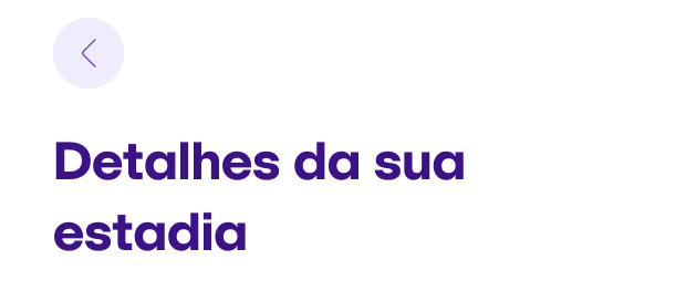 Header section with back button and title
